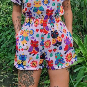 【SATIIIZ】Clown Patch Cotton Wide Work Pants Artist Pants - Etsy