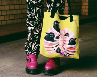 Rib/caged Birds - Tote bag