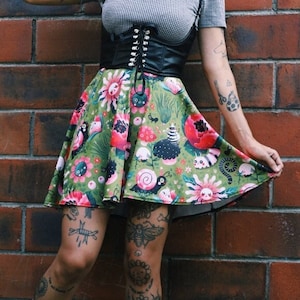 In The Garden - Skater Skirt