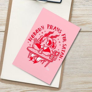 Niemand betet für Satan - Postkarte