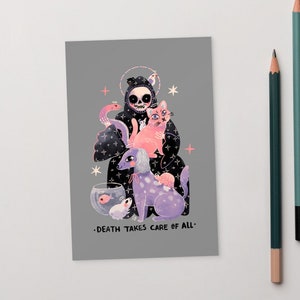 Caring Death - Postcard