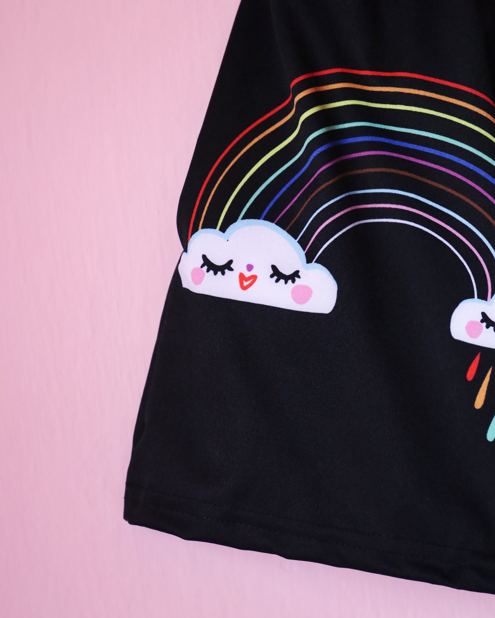 Rainbow & Heart Short Shorts - Etsy