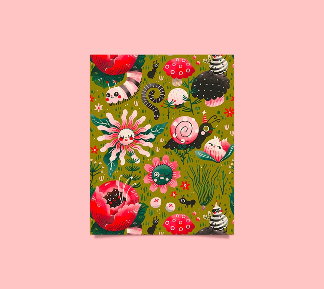 In the Garden - Print - Etsy