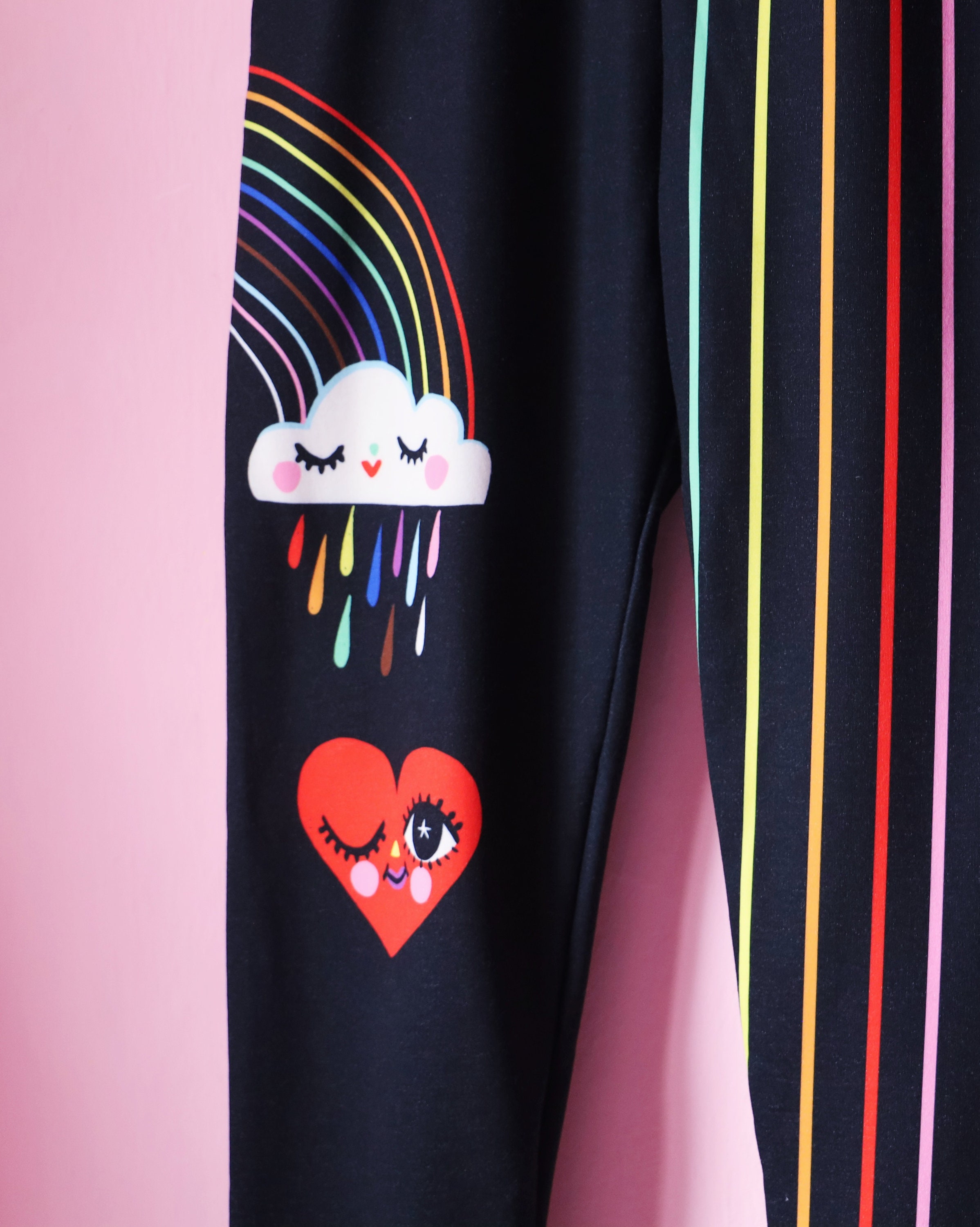 Rainbow & Heart Pants - Etsy