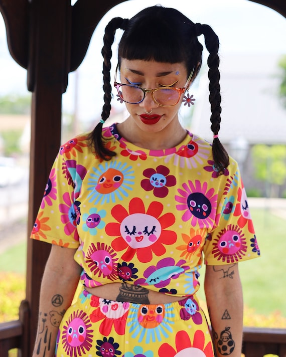 Flower power t shirt cheap