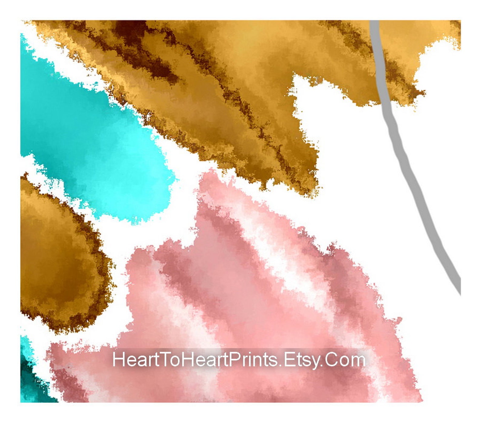 Abstract Watercolor Set of 2 Prints Watercolor Artwork Etsy