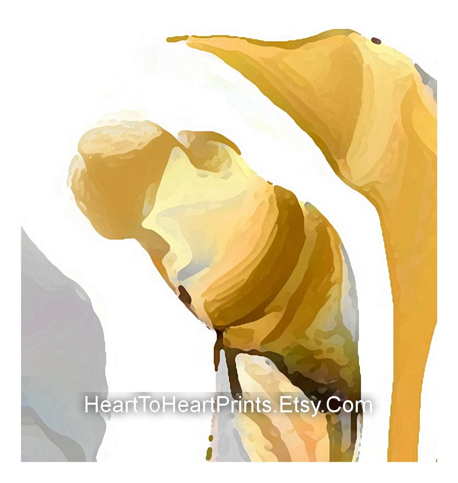 Abstract DOWNLOADABLE Prints Set of 2 Abstract Wall Art Mustard Yellow ...