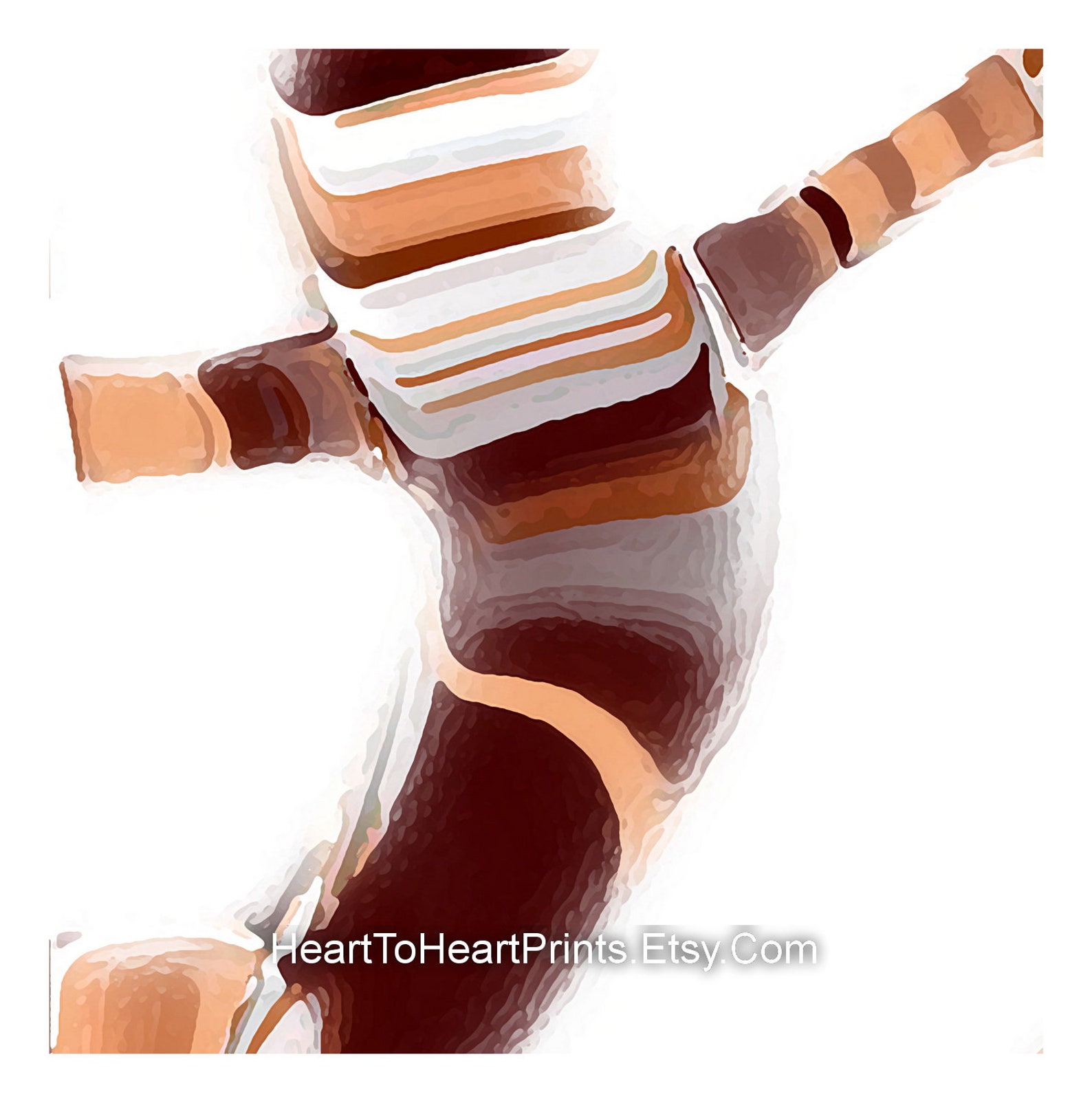 Orange Abstract Wall Art Set of 3 Posters DIGITAL Abstract - Etsy