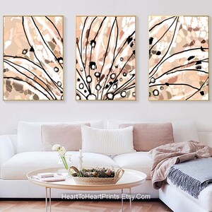 Yellow Gray Abstract Painting Set of 2 Canvas PRINTABLE Abstract Wall ...