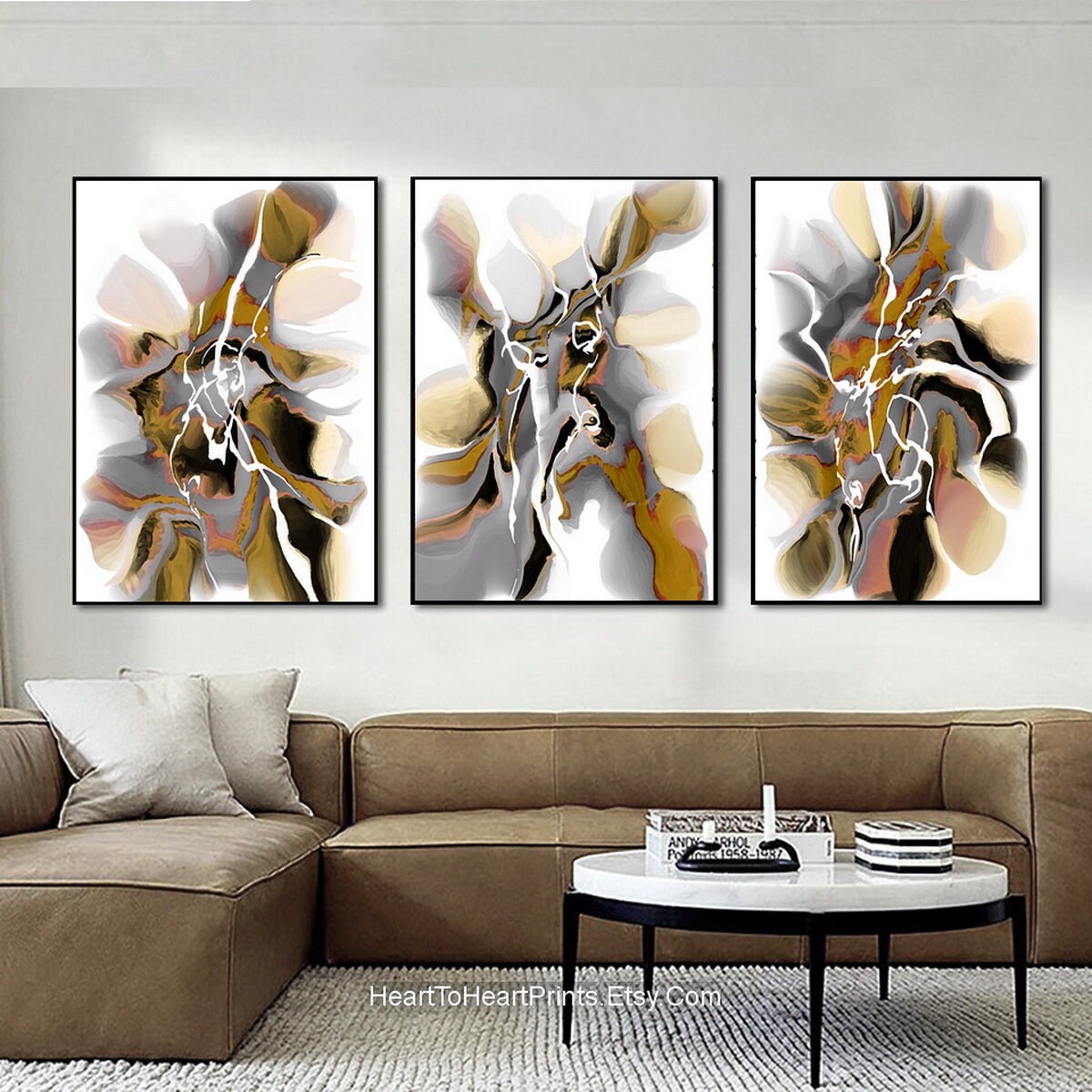 Earth Tone Abstract Painting PRINTABLE Wall Art 24x36 Neutral Abstract