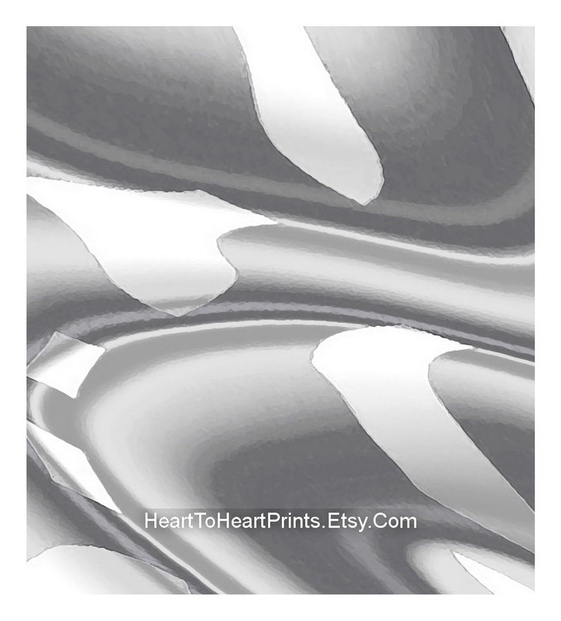 Silver Gray Abstract Wall Art Gray Abstract Printable Art Set Etsy