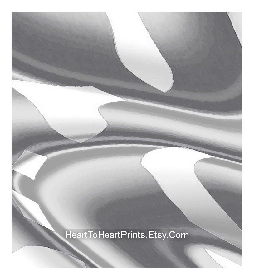 Silver Gray Abstract Wall Art Gray Abstract Printable Art Set Etsy