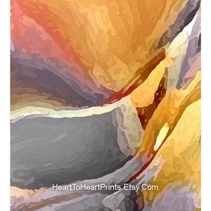 Yellow Gray Abstract Painting Set of 2 Canvas PRINTABLE Abstract Wall ...