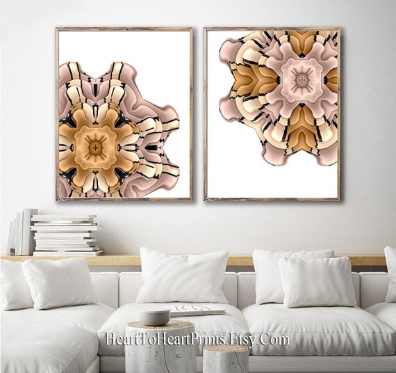 Mandala Printable Wall Art Abstract Digital Downloadable Art Etsy
