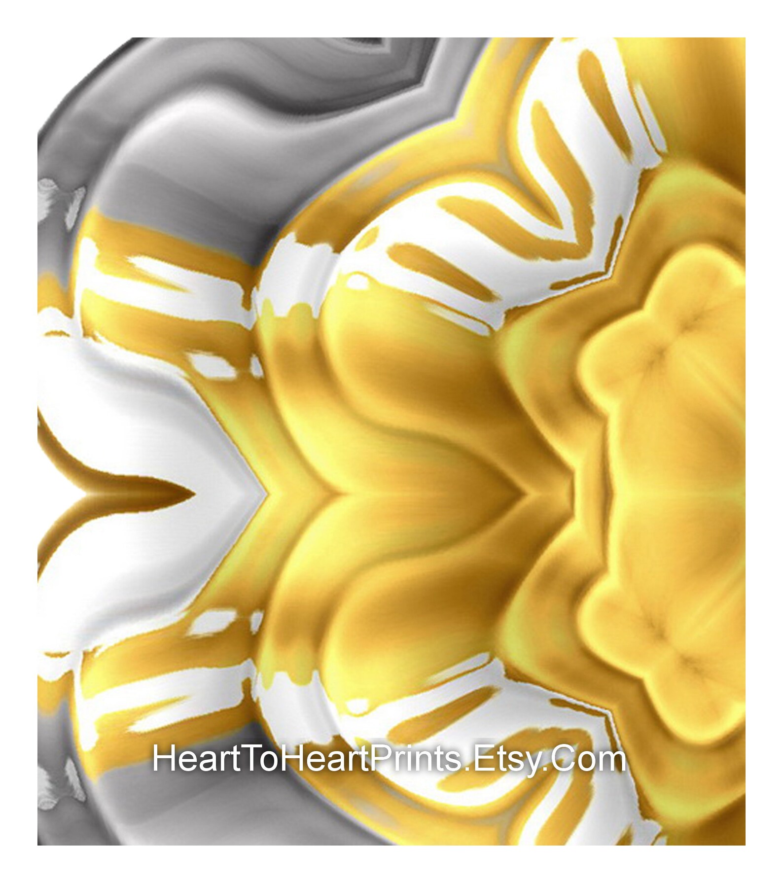 Mustard Yellow Gray Wall Art Set of 2 Prints Flowers Printable - Etsy