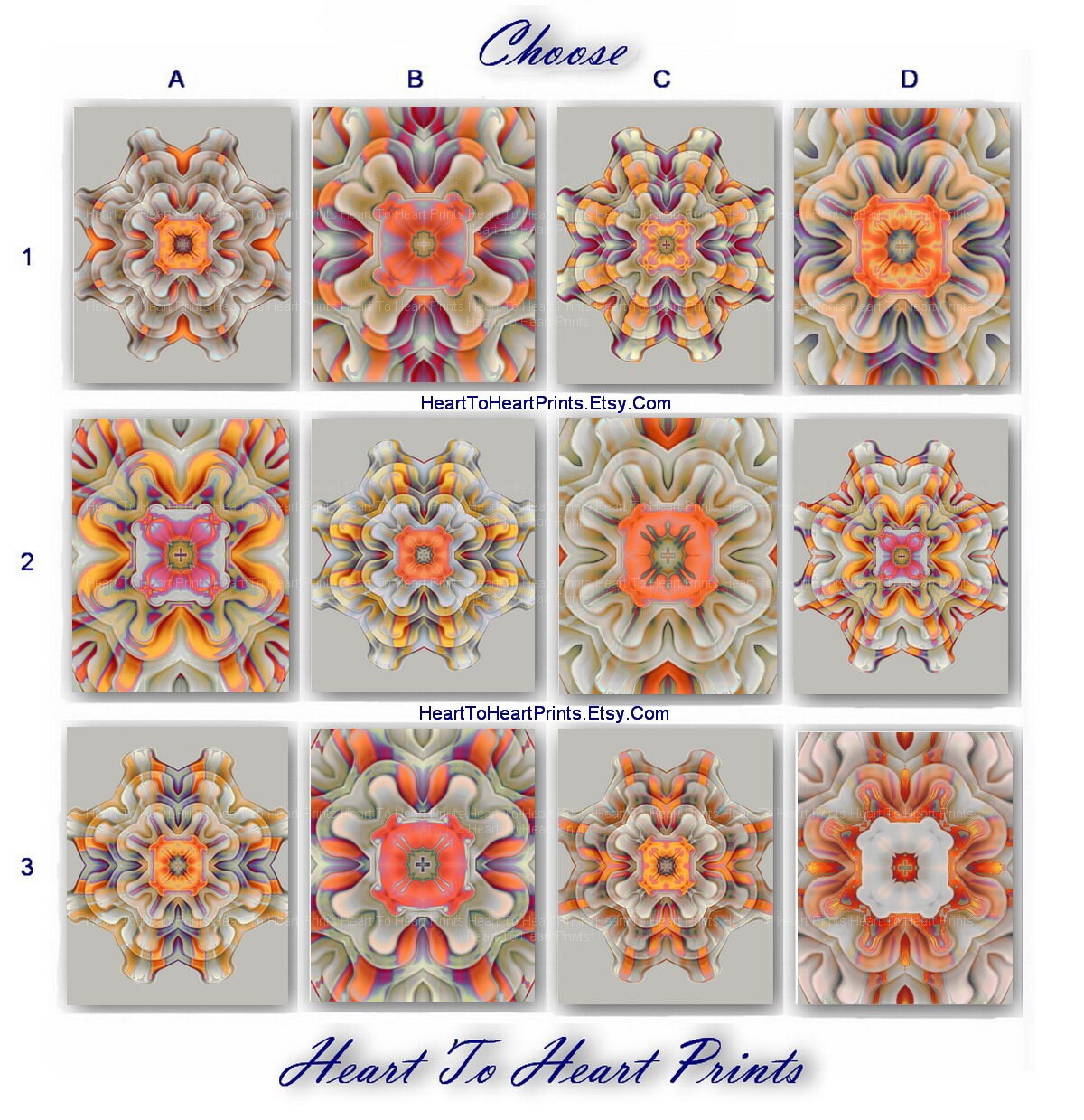 Rustic Gray Orange Wall Art Rustic Taupe Burnt Orange Wall Etsy