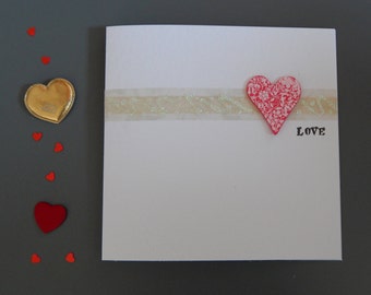 Handmade Love, Anniversary,Valentine,Birthday,Wedding, Greetings card