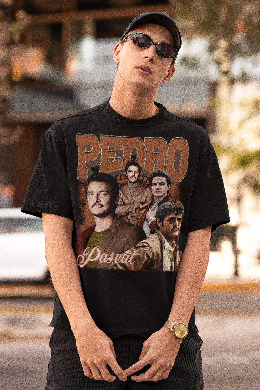 PEDRO PASCAL Shirt Actor Pedro Pascal Shirt Retro 90s Narco - Etsy