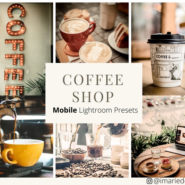 Coffee Shop - Mobile Lightroom Presets, brown hues, coffee, dark espresso