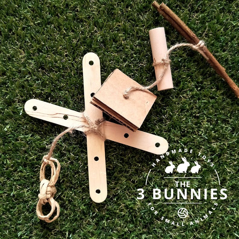 Wooden Chew Toy / Rabbit Toys / Bunny Toys / Toys for Rabbits Etsy