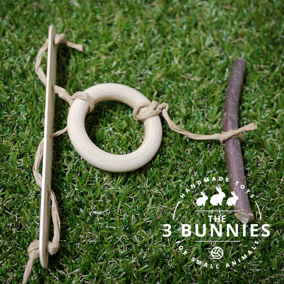 Wooden Chew Toy / Rabbit Toys / Bunny Toys / Toys for Rabbits Etsy
