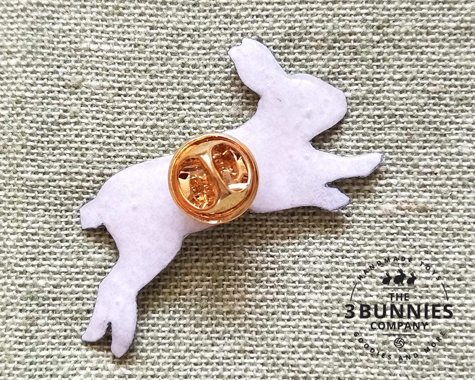 Rabbit Pins / Bunny Pins / Fabric Pins / Rabbit Brooch / Bunny Etsy