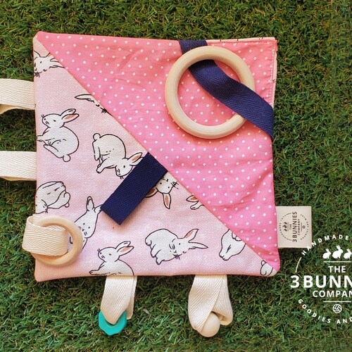 Rabbit Activity Blanket / Toys for Rabbits Bunnies / Rabbit Etsy