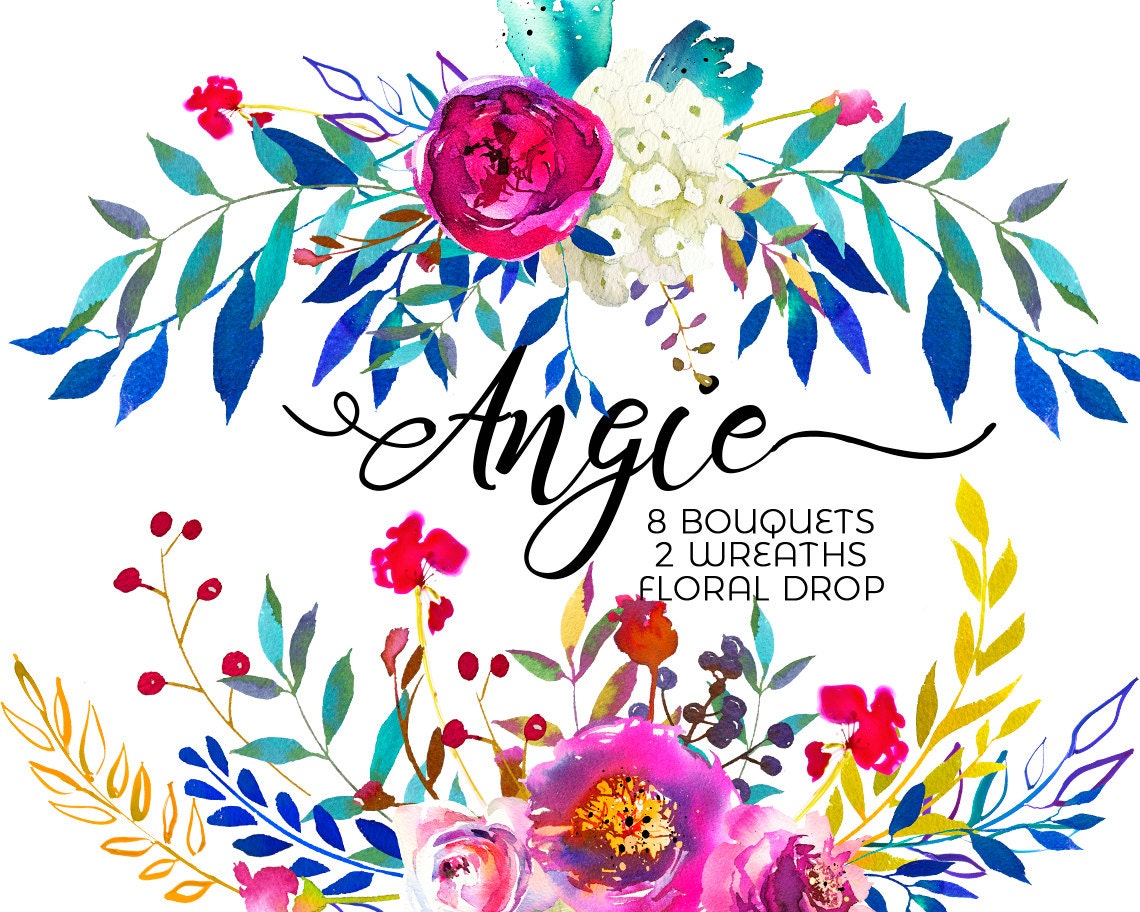 17+ Pink Watercolor Flowers Png Background