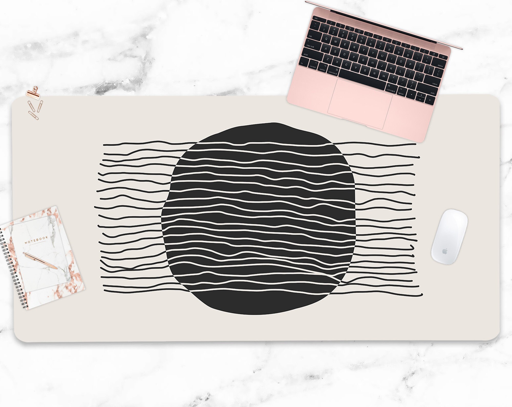 Minimalist Desk Mat multiple sizes & styles custom Etsy