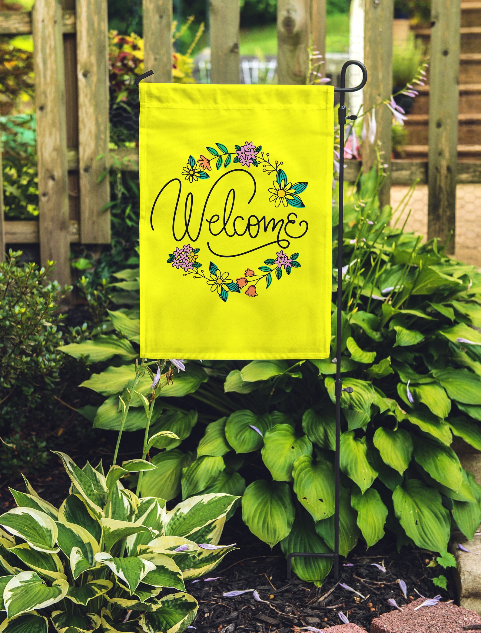 Garden Flag multiple sizes custom personalization Etsy