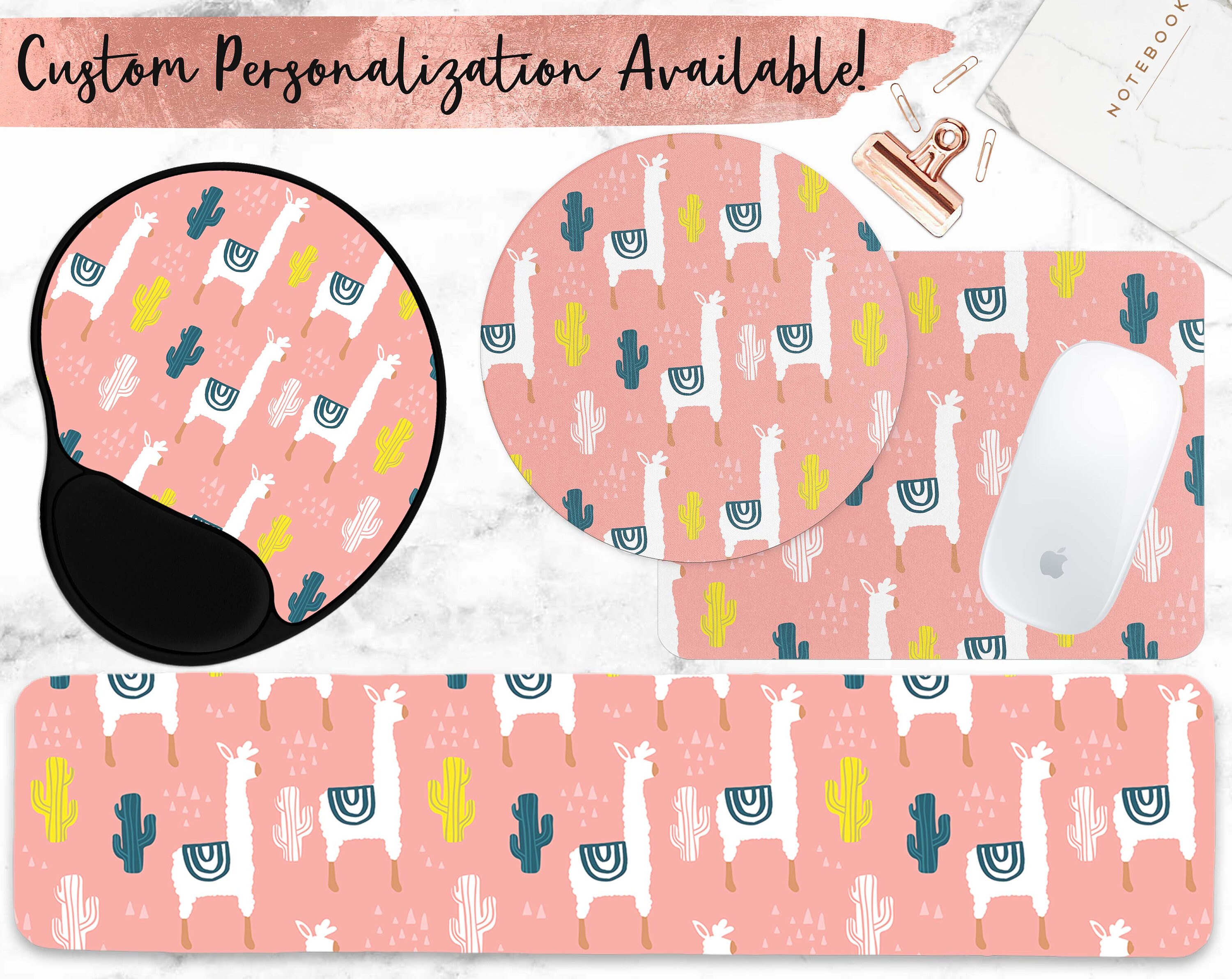 Llama Mouse Pad or Keyboard Wrist Rest multiple styles Etsy