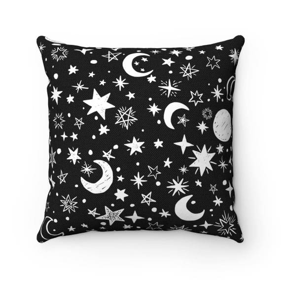 Stars Moons Pillow Cases Cute Throw Pillow Covers Accent Etsy