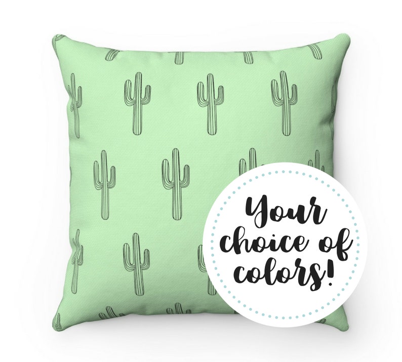 Cactus Pillow Custom Pillow Cases Outdoor Pillows Cactus Etsy
