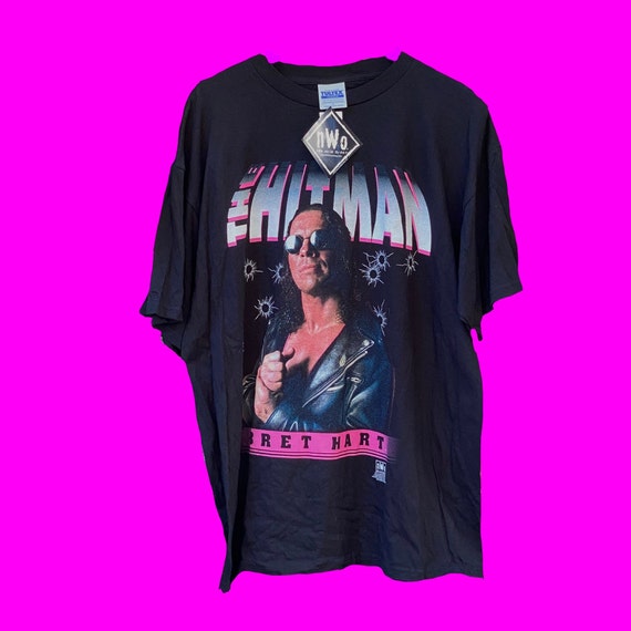 Vintage 90s Dead-stock Bret Hart The Hitman Wrestl