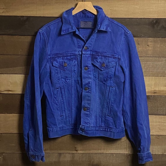 Vintage Levi's Blue Dyed Men's Jean Jacket | Vinta