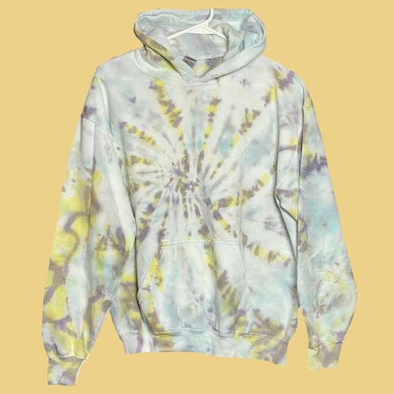Tie Dye Women's Spiral Pink/Green Pullover Hoodie