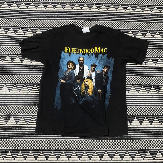 Fleetwood Mac 90s Vintage Band Concert Tour Black