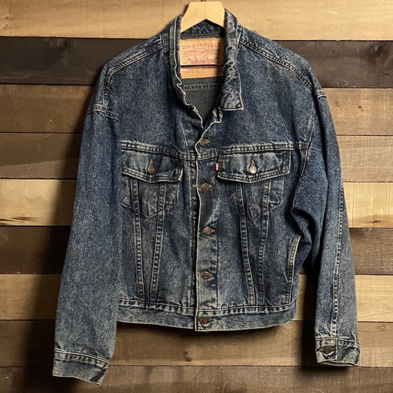 Vintage Levi's Acid Washed Men's Jean Jacket | Aci