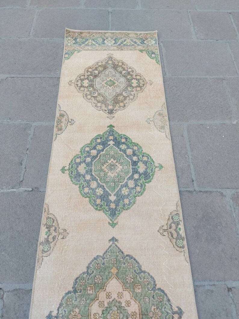 2'5 x 24'6 ft Extra Long Narrow Oushak Rug Runner, Tappeto turco Runner, Tappeto Stair Runner, Stairway Runner Tappeto, Corridoio Tappeto Runner, Runners immagine 8