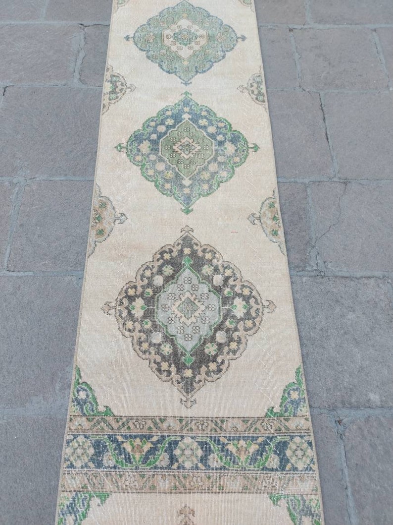 2'5 x 24'6 ft Extra Long Narrow Oushak Rug Runner, Tappeto turco Runner, Tappeto Stair Runner, Stairway Runner Tappeto, Corridoio Tappeto Runner, Runners immagine 7