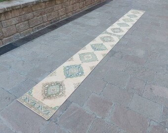 2'5" x 24'6" ft Extra Long Narrow Oushak Rug Runner, Turkish Rug Runner, Stair Rug Runner, Stairway Runner Rug, Hallway Rug Runner, Runners