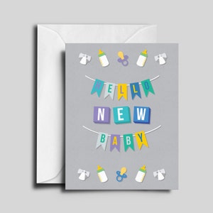 Hello New Baby Greeting Card