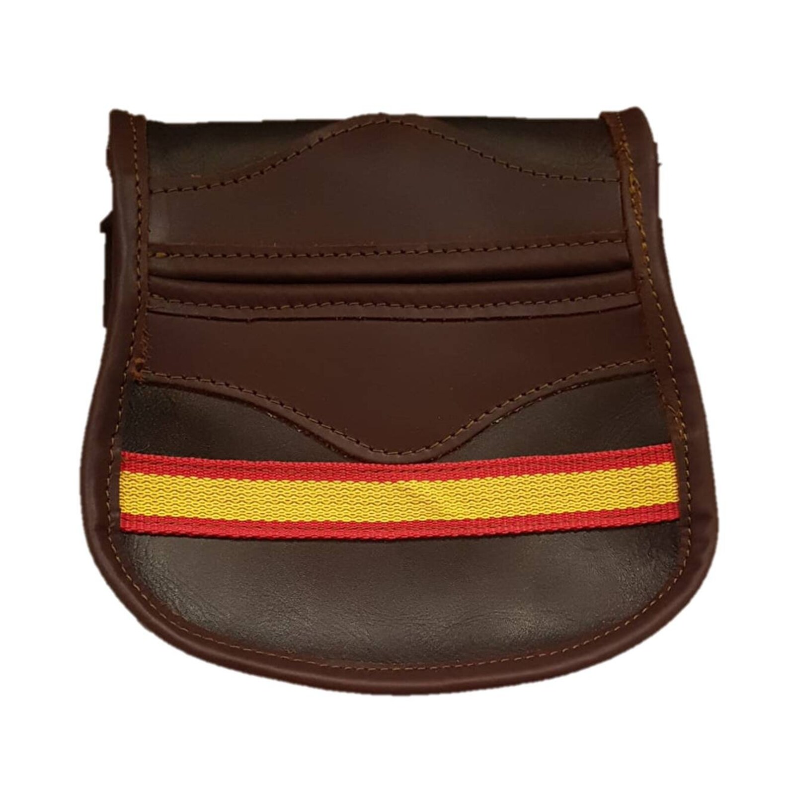 A leather carryon bag in Spanish detail to wear on the belt Etsy
