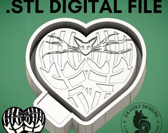 Nightmare Movie Peach Butt stl, Digital Design for Freshie Blank Mold Housing Molding 3d Printer File .STL, Peach Booty stl, Horror Movie