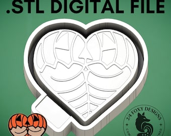 Pumpkin Peach Butt stl, Digital Design for Freshie Blank Mold Housing Molding 3d Printer File .STL, Peach Booty stl,Heart Butt, Heart Booty