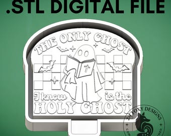Only Ghost I Know is the Holy Ghost stl Digital Design for Freshie Blank Mold Housing Molding 3d Printer File .STL STL