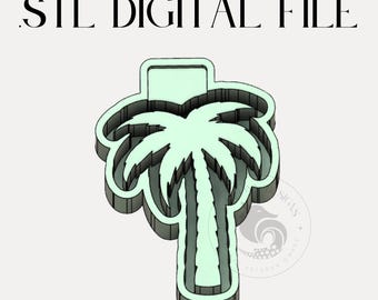 Palm Tree Digital Design for Freshie Blank Mold Housing Molding 3d Printer File .STL STL