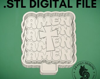 Amen stl Digital Design for Freshie Blank Mold Housing Molding 3d Printer File .STL STL