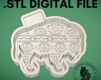 Aztec Buffalo Freshie Mold Housing, 3D Printer .STL (Digital Download)
