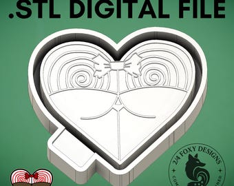 Horror Movie Peach Butt stl, Digital Design for Freshie Blank Mold Housing Molding 3d Printer File .STL STL